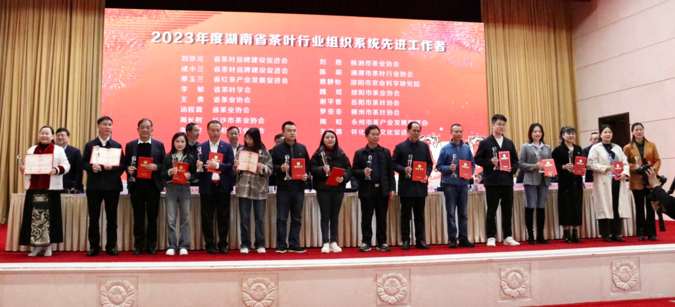 湘豐茶業(yè)集團董事長湯程霖獲“2023湖南茶行業(yè)先進工作者”稱號！